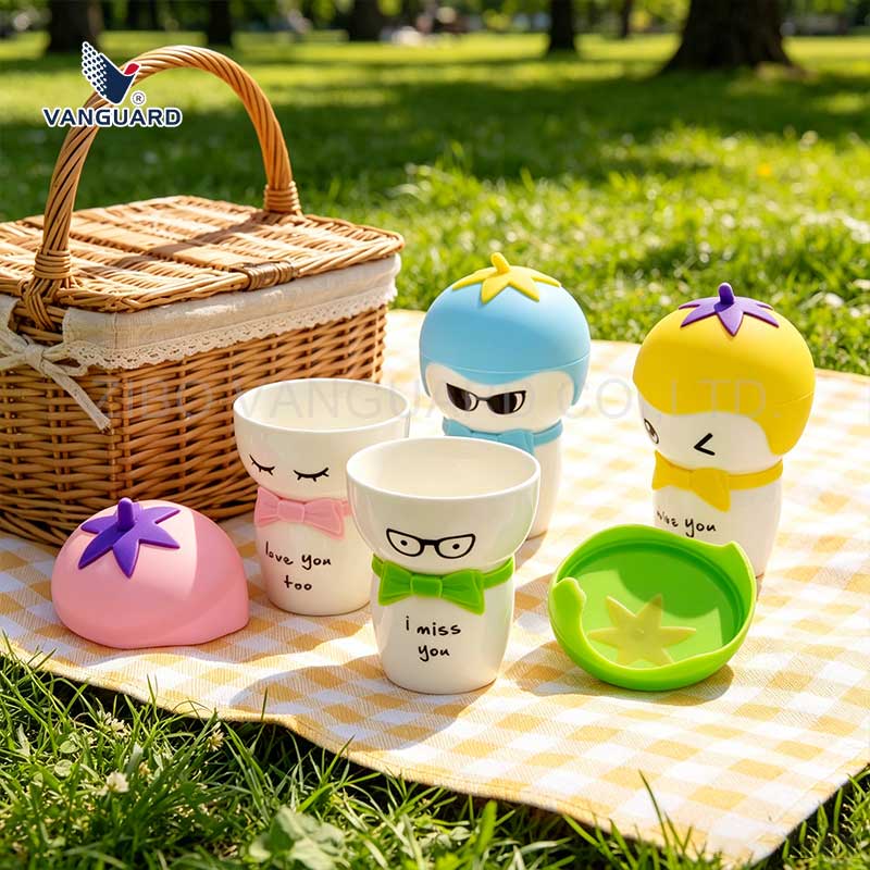 cartoon face ceramic cup without handle cartoon face ceramic cup without handle