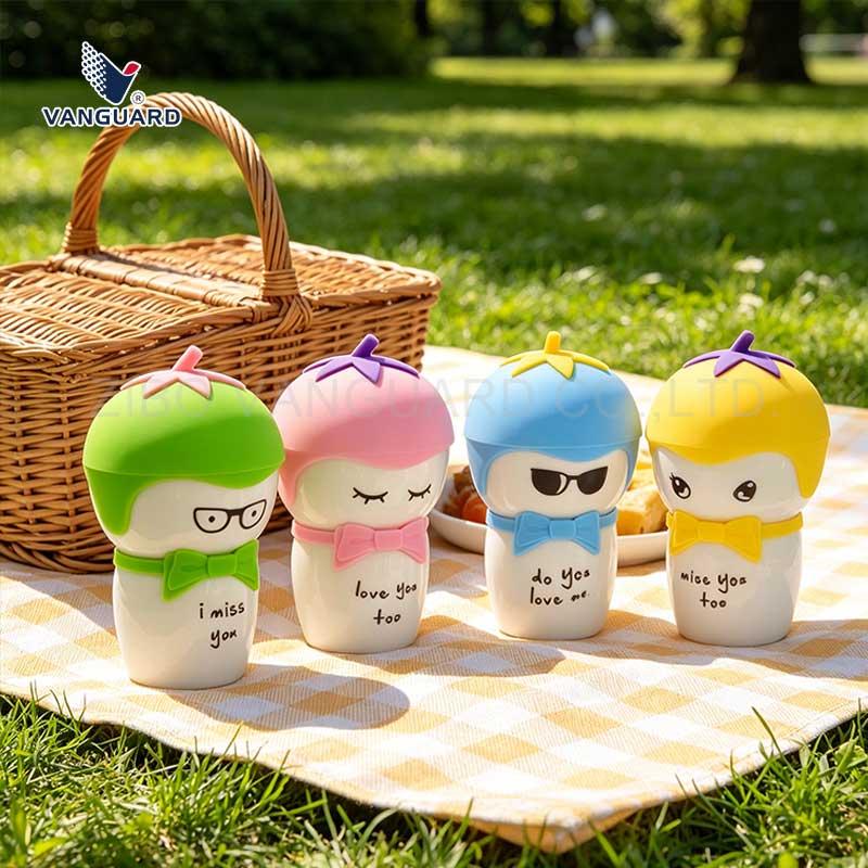 cartoon face ceramic cup without handle cartoon face ceramic cup without handle